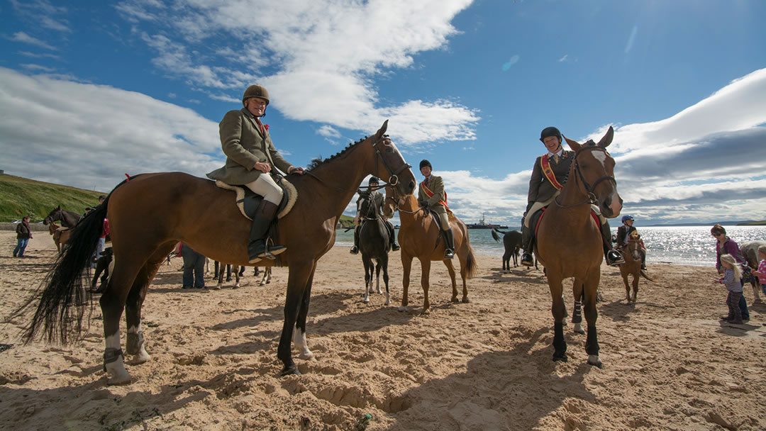 The Riding of the Marches, Scapa beach, Orkney