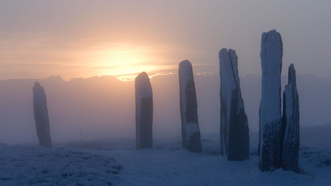 The Ring of Brodgar, Orkney in Winter
