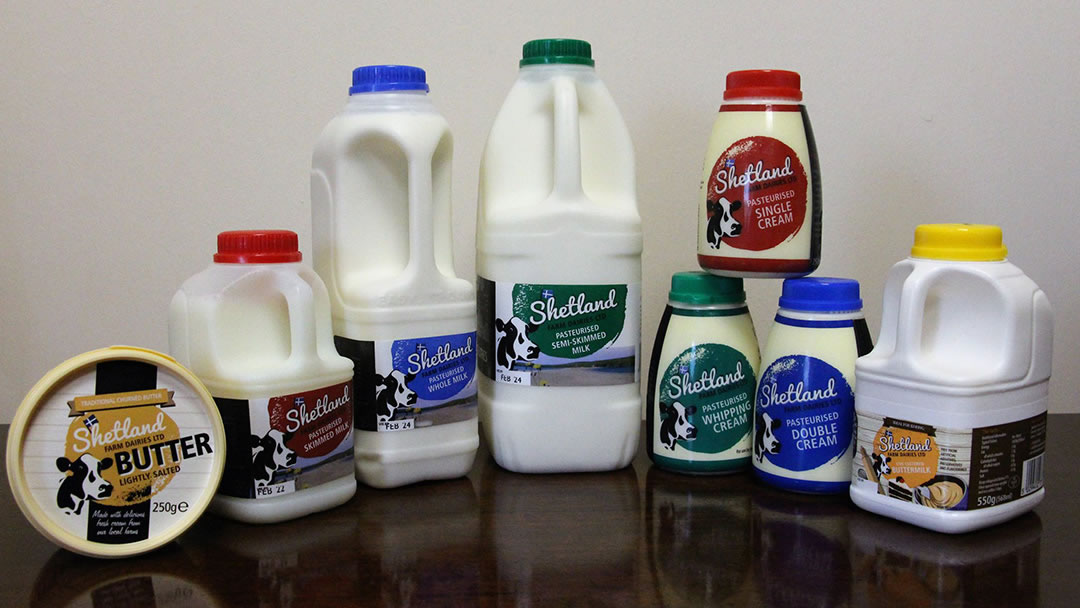 Shetland milk and butter
