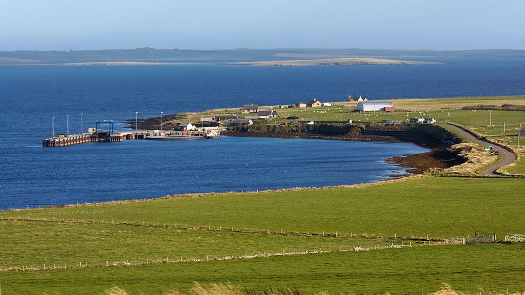 Backaland pier in Eday, Orkney