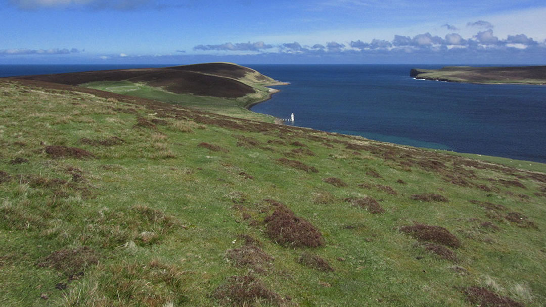 Looking to the Red Head of Eday and the Grey Head of the Calf of Eday