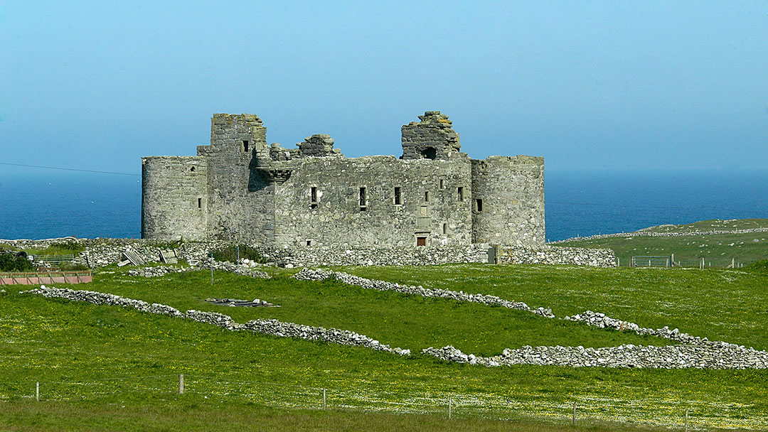 Muness Castle on the island of Unst in Shetland