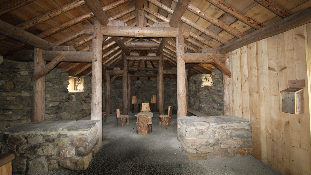 Viking Longhouse reconstruction at Haroldswick, Unst, Shetland