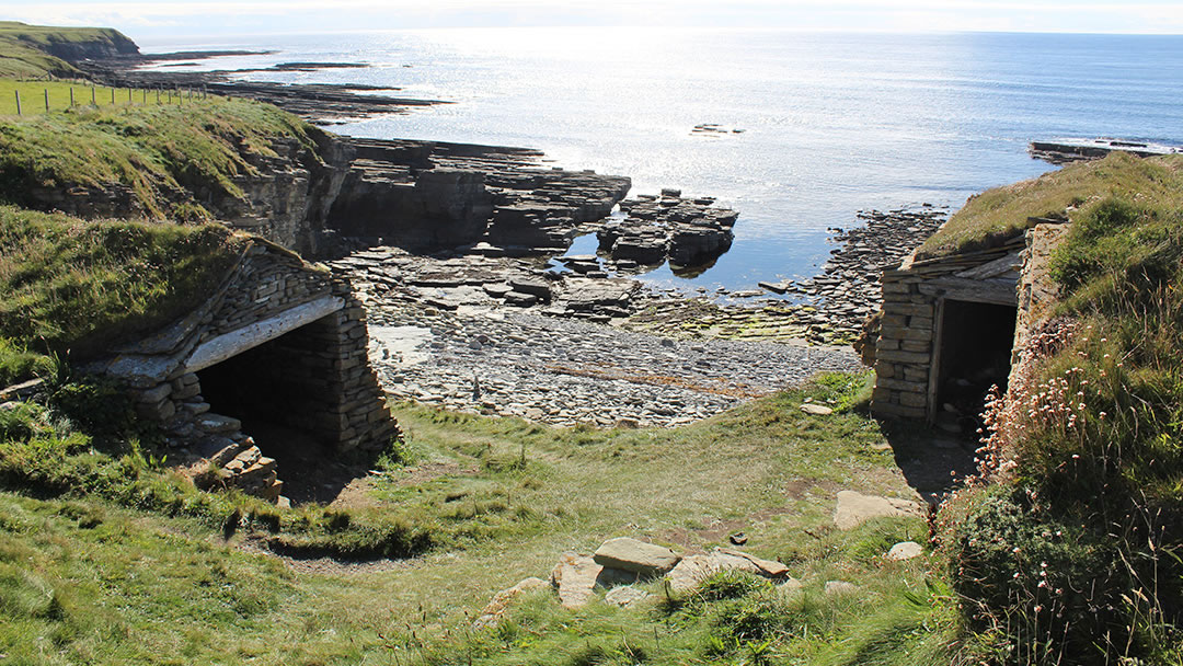 The fishermen's huts at Marwick, Orkney