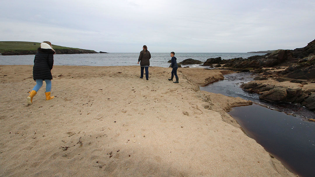 Skaw, the most northerly beach in the UK