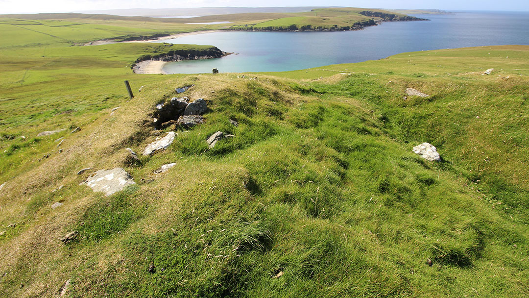 View from the broch at Underhoull, Unst Shetland