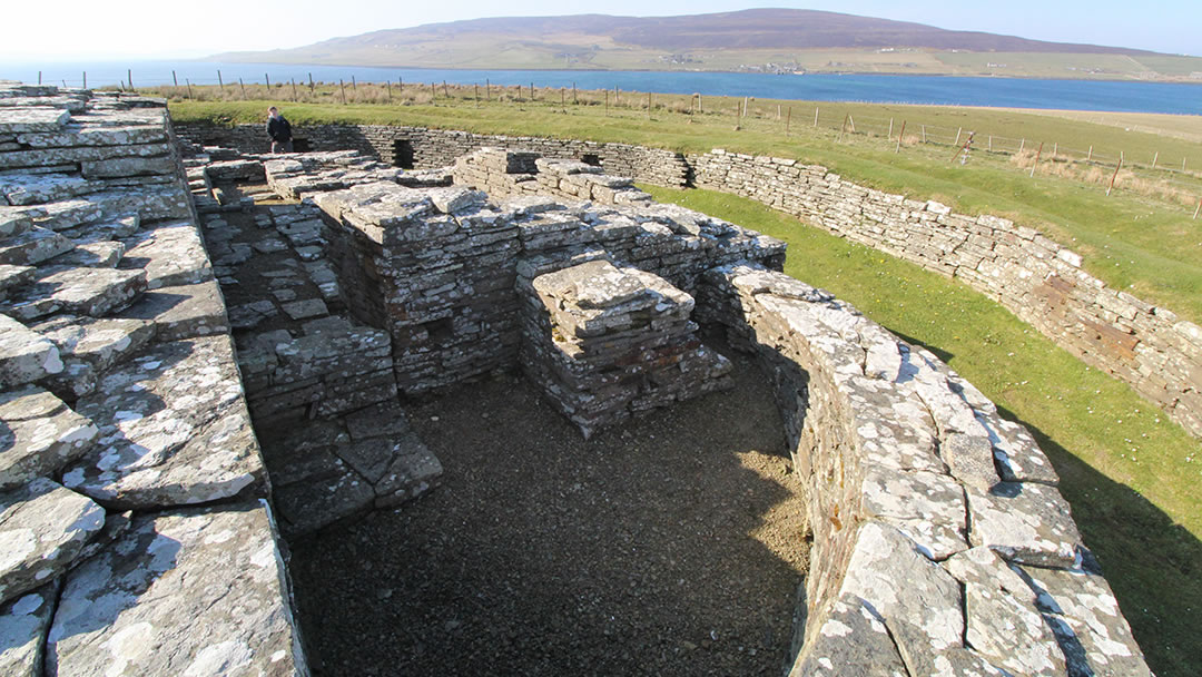 Detail at Cubbie Roo's Castle on Wyre, Orkney