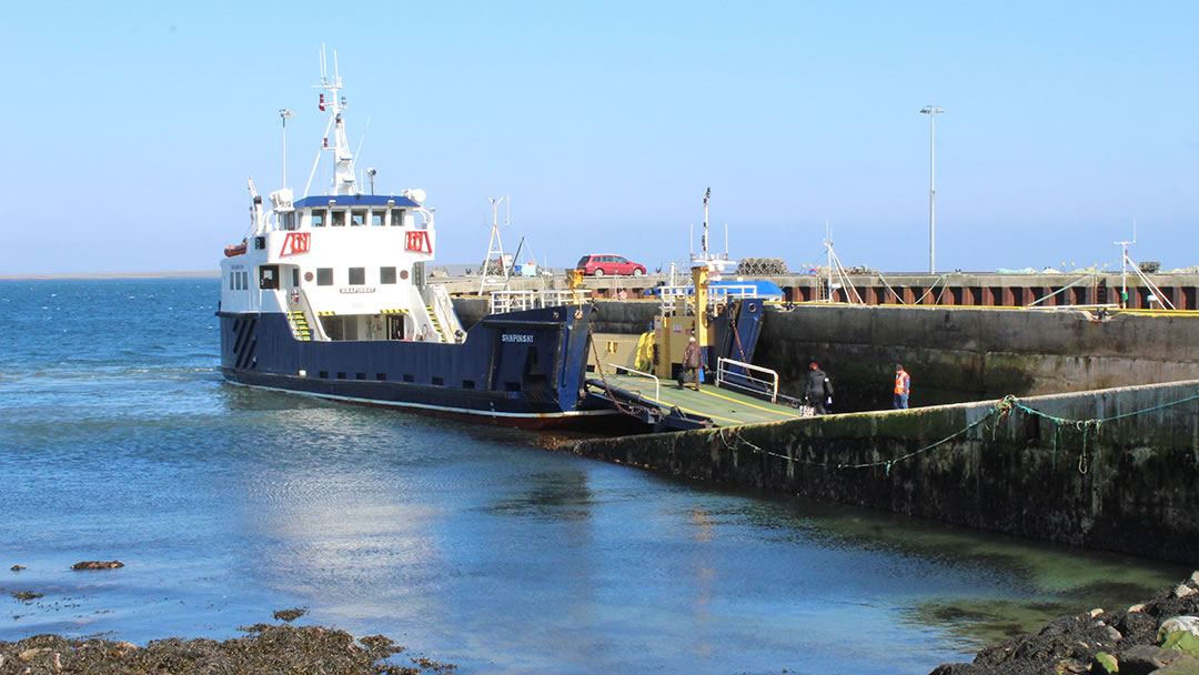 Catching the Ferry to Wyre from Tingwall in Orkney