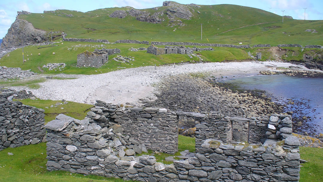 Ruins at Fethaland in Northmavine