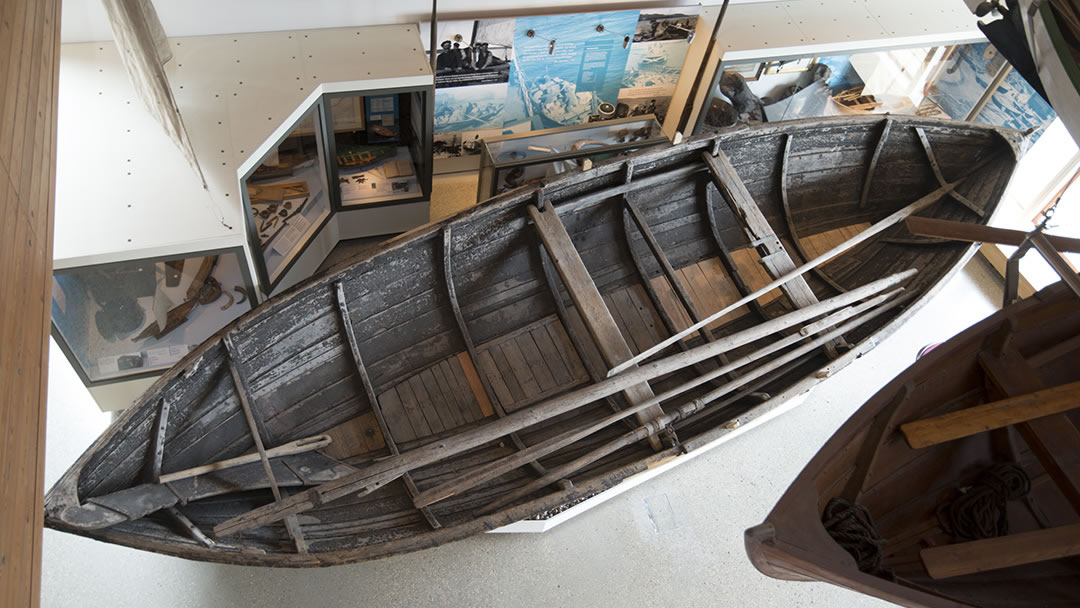 Foula mail boat at Shetland Museum