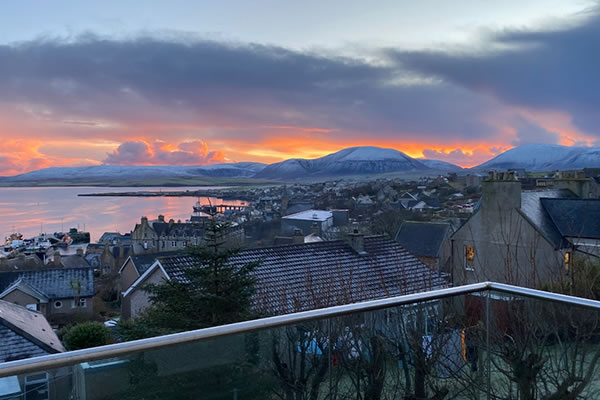 View from Oljaren, Stromness Self Catering