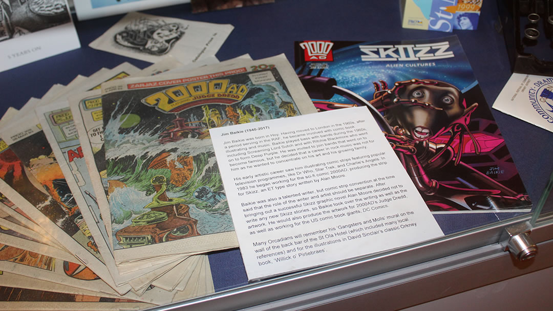 Jim Baikie comics in the Orkney Museum