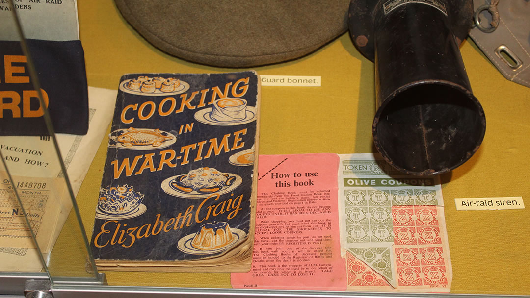 WW2 Ration book in the Orkney Museum
