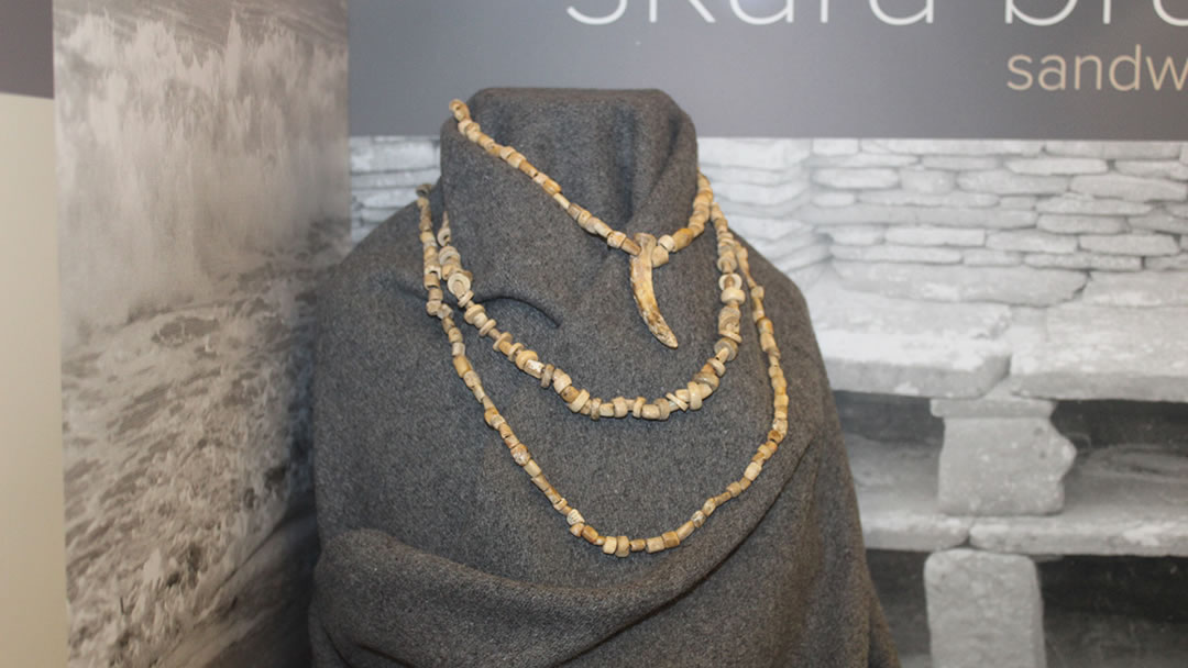 Skara Brae beads in the Orkney Museum