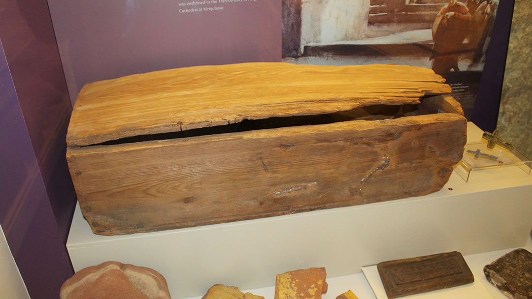 St Magnus Norwegian Pinewood box in the Orkney Museum