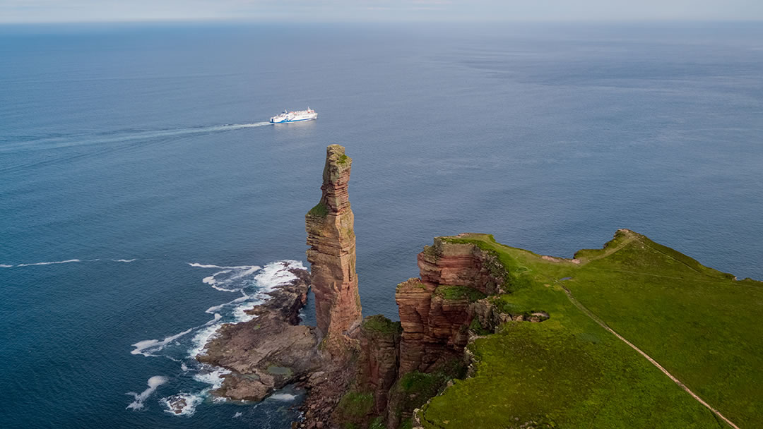 The Old Man of Hoy in the Orkney Islands