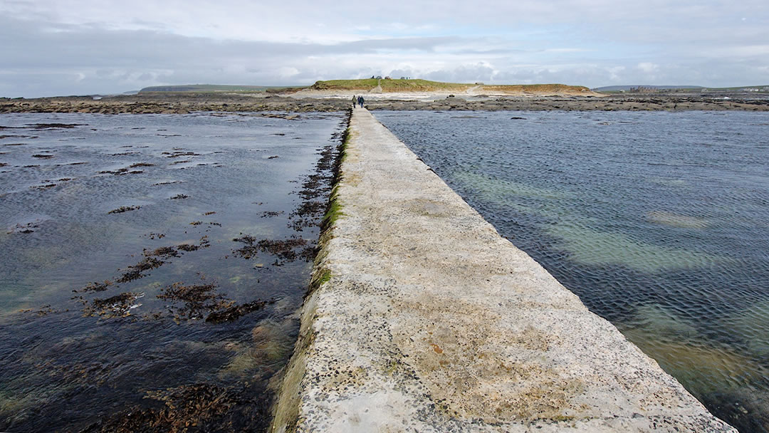 The causeway at the Brough of Birsay, Orkney