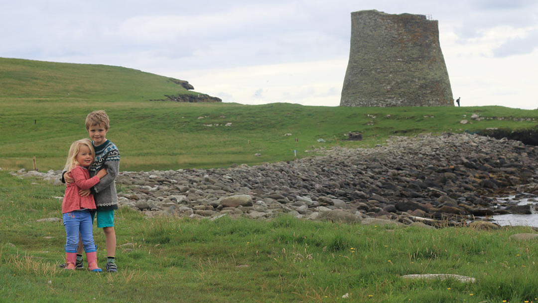 The island of Mousa in Shetland