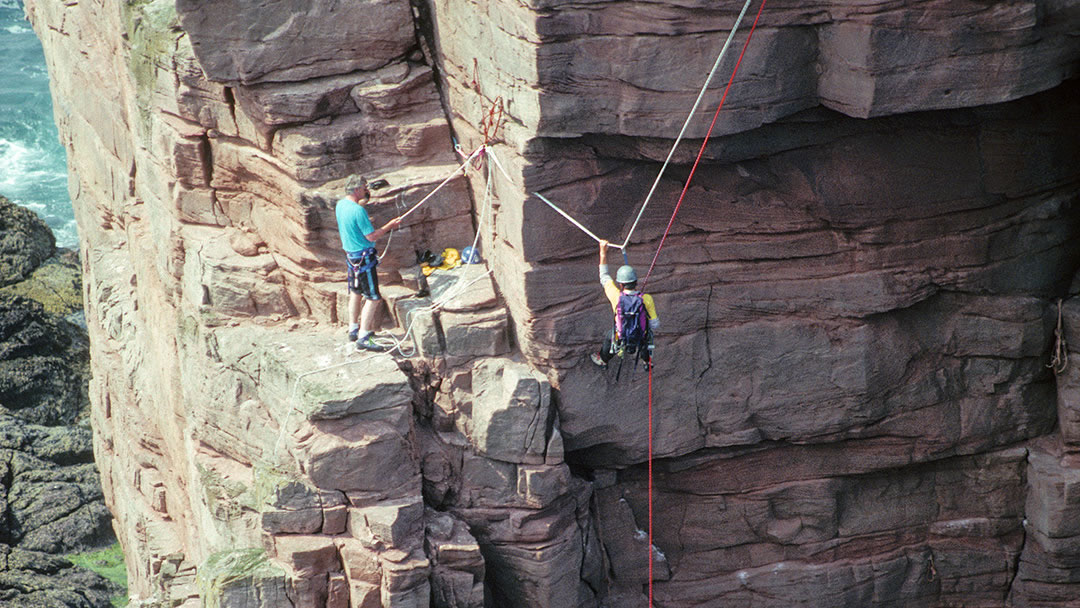 Climbing the Old Man of Hoy in Orkney