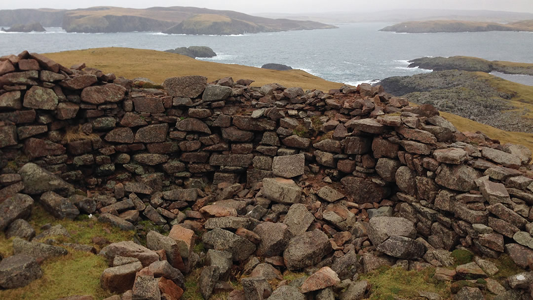 Culswick Broch interior