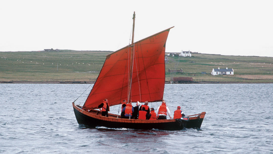 Far Haaf - a replica sixereen in Shetland