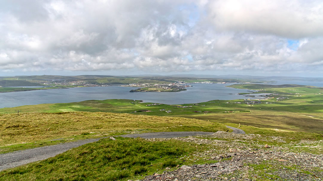 Lerwick, seen from Bressay in Shetland