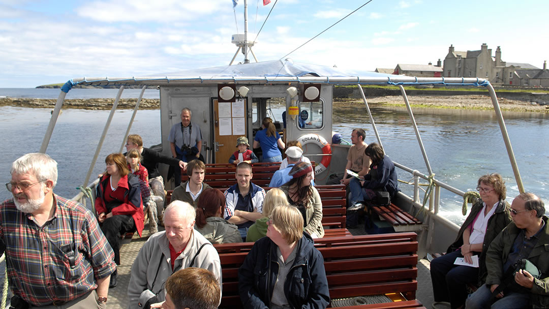 On board the Mousa Ferry