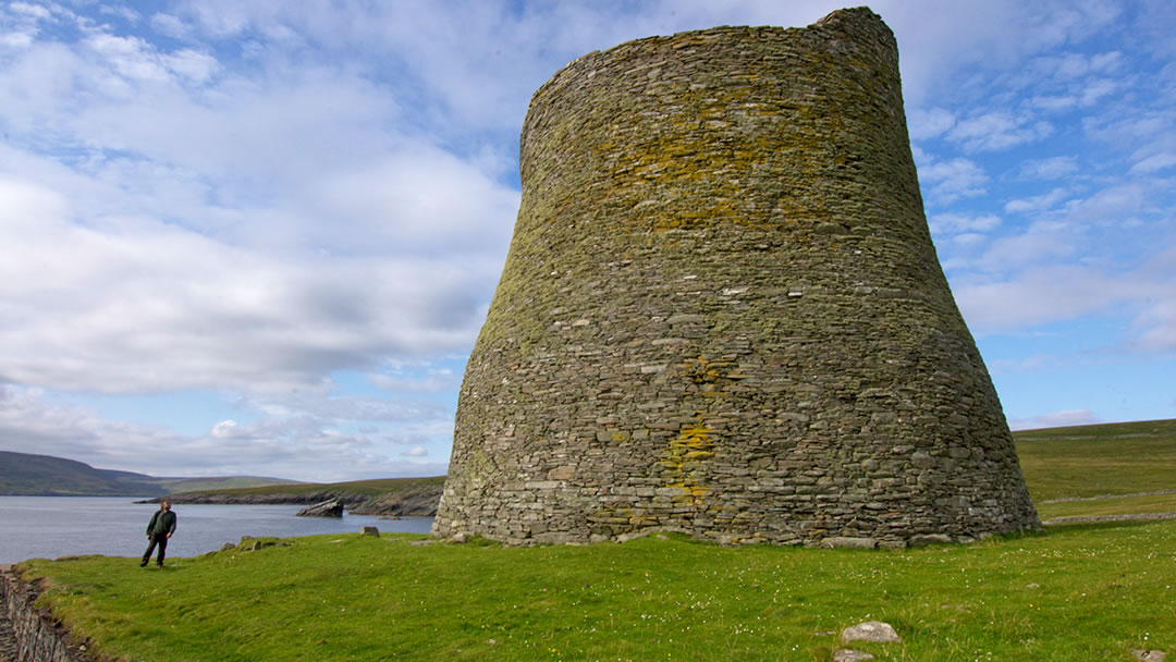 Mousa Iron Age broch in Shetland