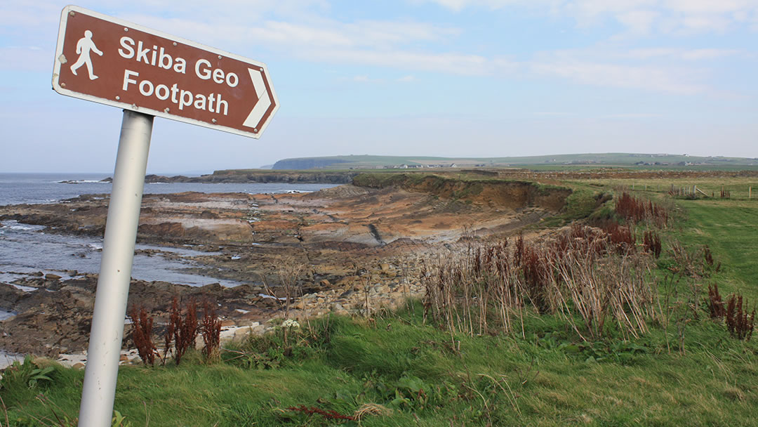 Path to Skiba geo in Birsay, Orkney