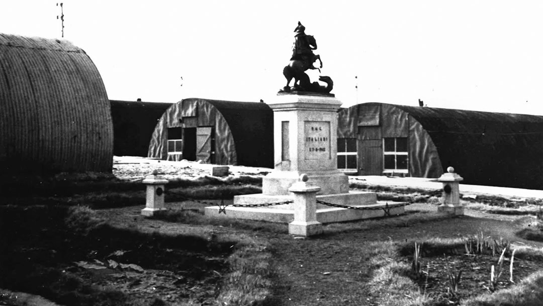 St George statue in Camp 60