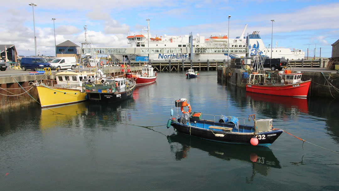 Boats in Stromness harbour, Orkney