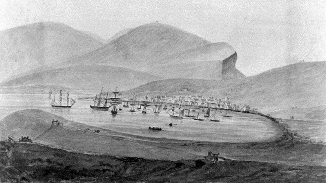 Tall ships at Stromness, Orkney