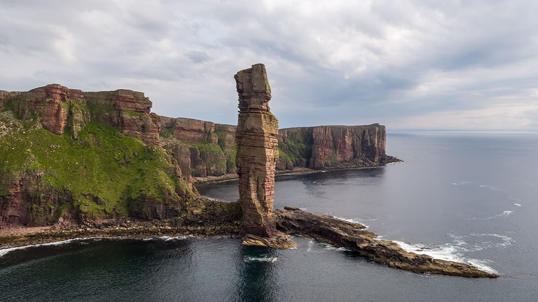 The Old Man of Hoy in Orkney seen from the north
