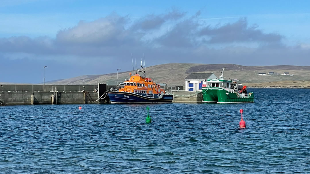 The Eid lifeboat, Aith in Shetland