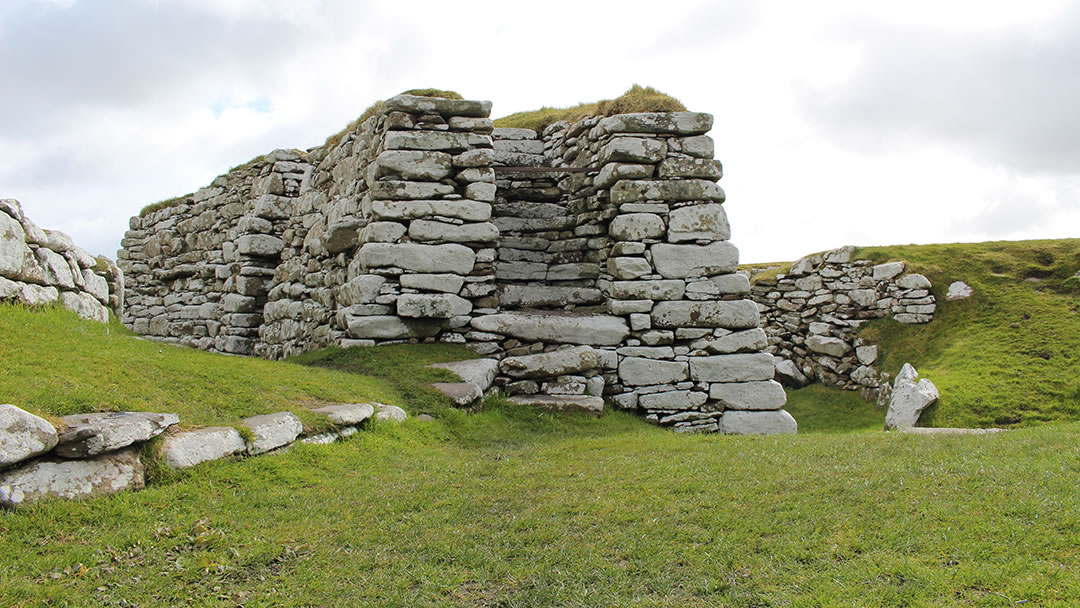 The blockhouse at Clickimin broch in Lerwick