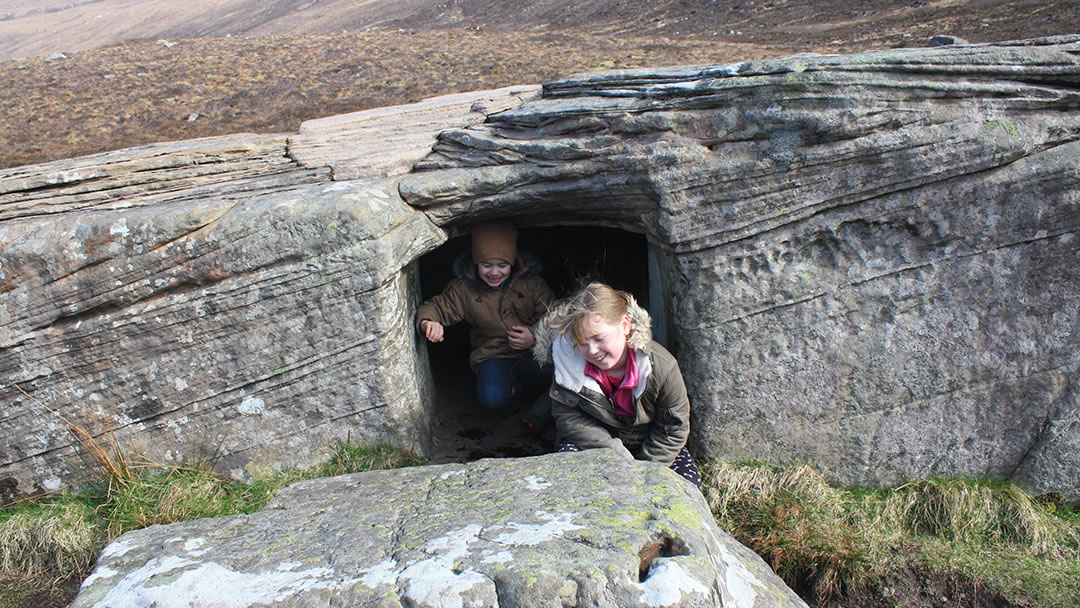 Exploring the Dwarfie Stane in Hoy, Orkney