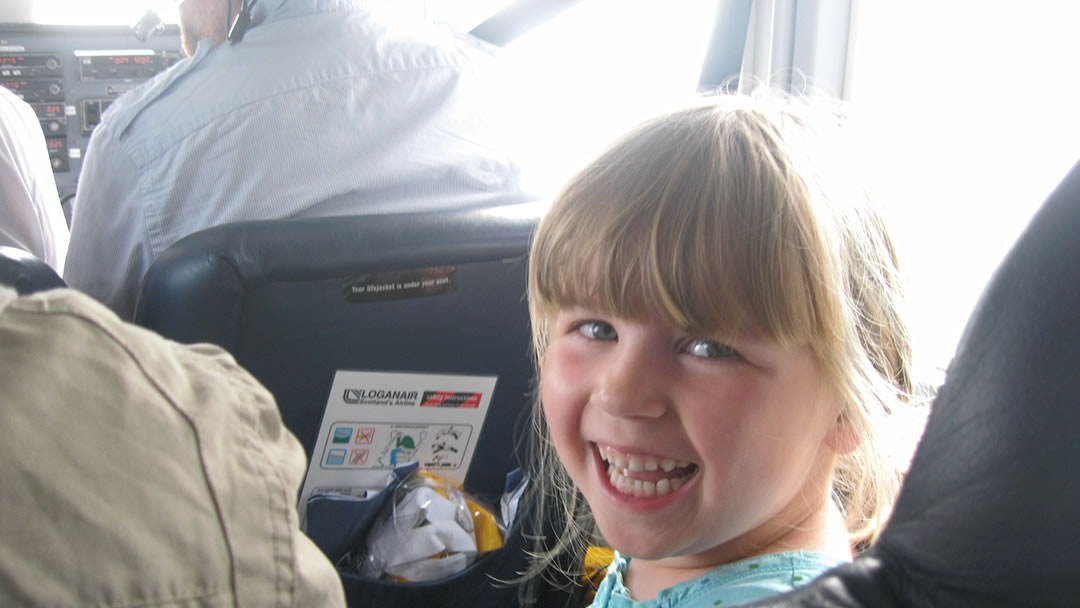 Flying in an Islander plane in Orkney