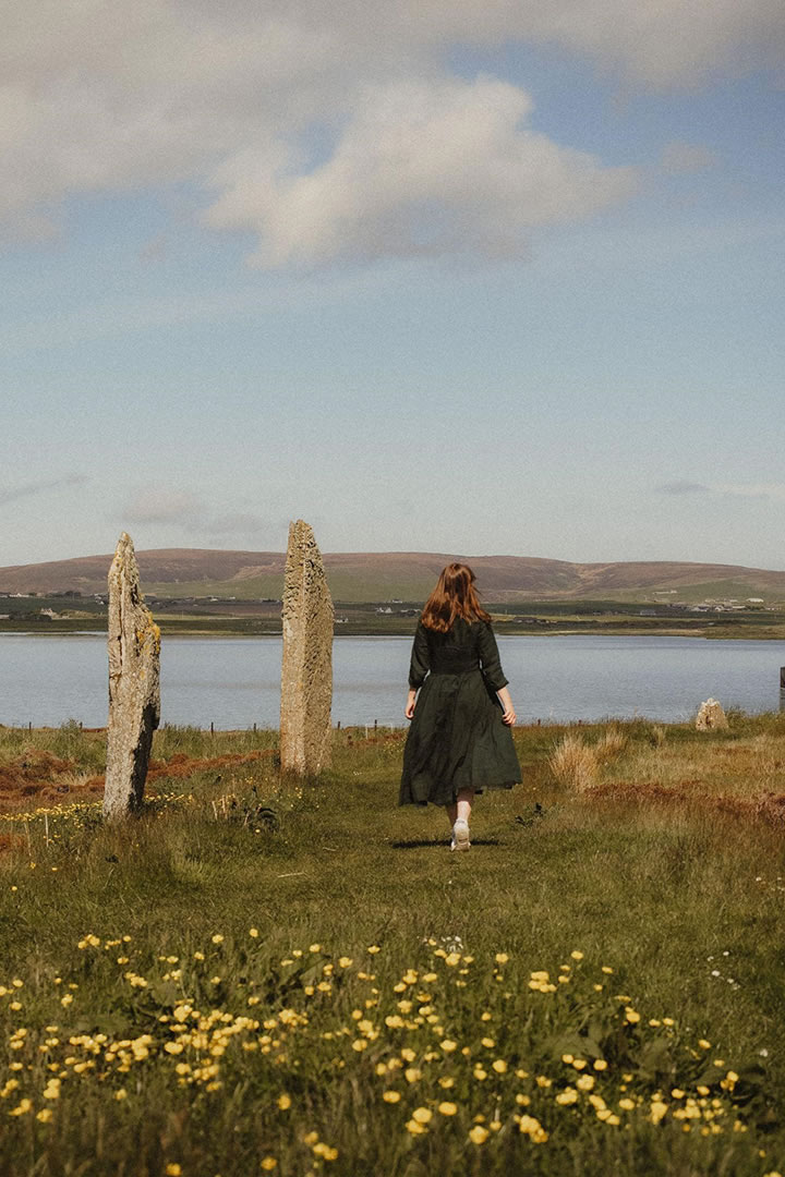 Georgina at the Ring of Brodgar in Orkney