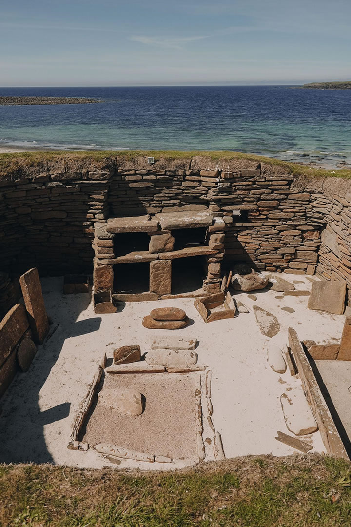 Inside a Skara Brae house