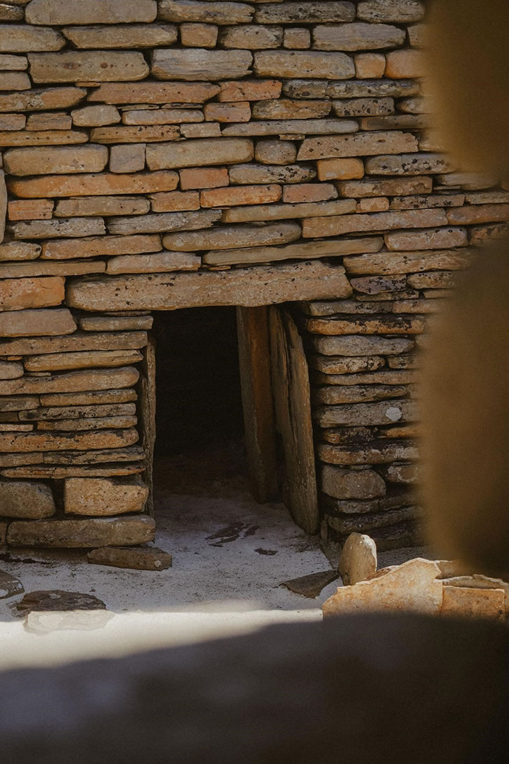 Neolithic stonework at Skara Brae in Orkney