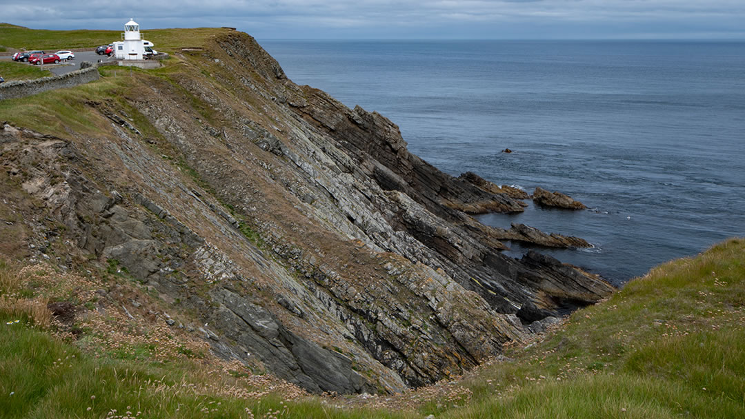 The old Muckle Roe light at Sumburgh Head