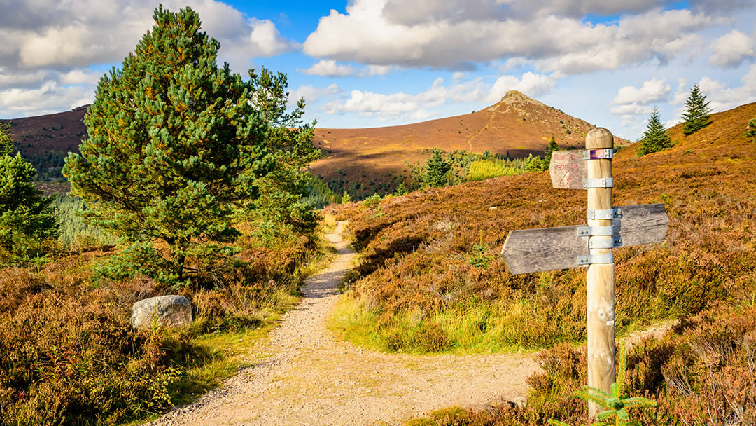 Bennachie walk in Aberdeenshire