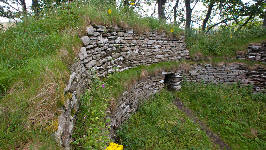 Dunbeath broch walls