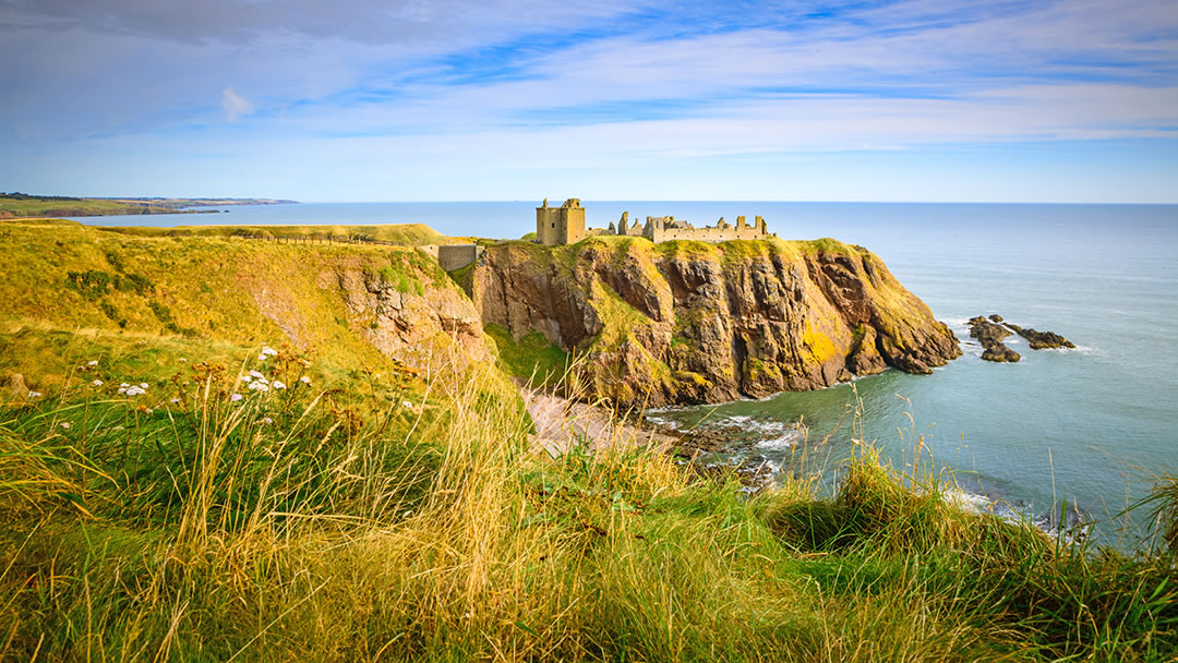 Dunnottar castle near Stonehaven, Aberdeenshire