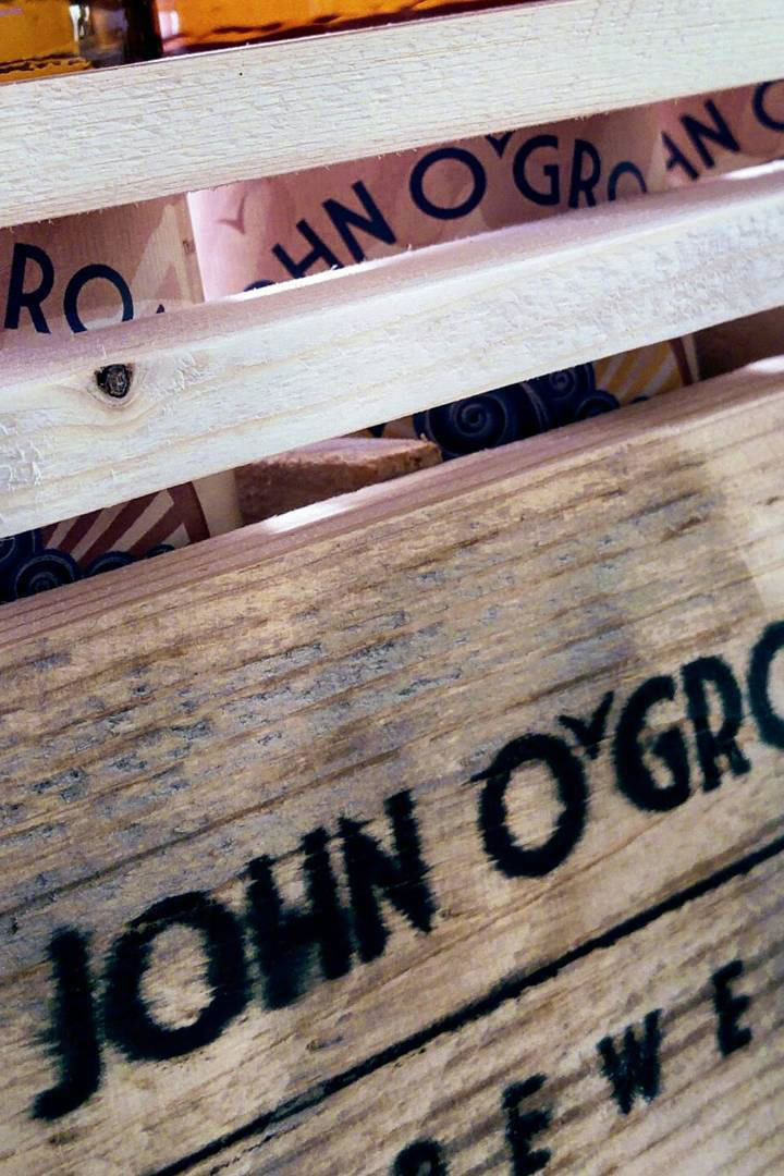 Crates of beer from John o' Groats Brewery