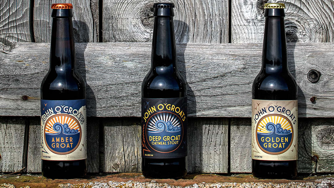 A range of beers from the John o' Groats Brewery