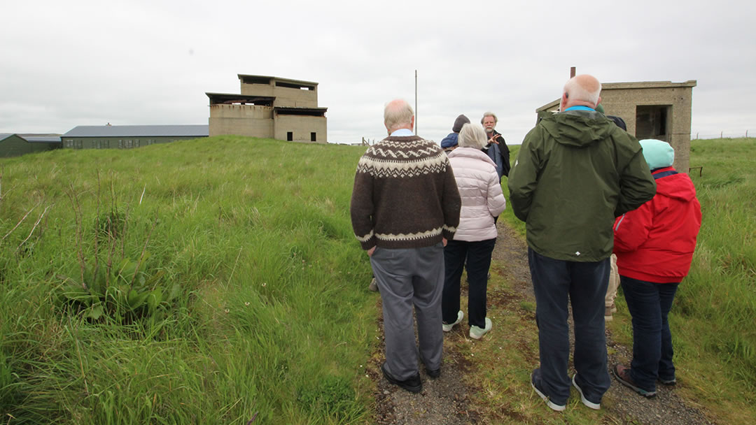 On a tour at Ness Battery in Stromness, Orkney