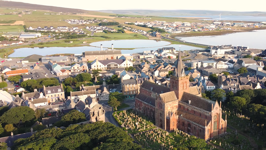 St Magnus Cathedral in Kirkwall, Orkney