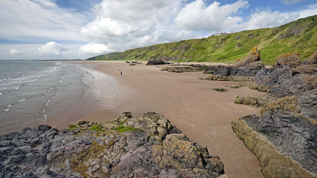 StCyrus beach on the Aberdeenshire coast