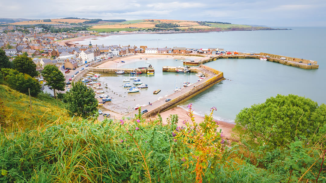 Stonehaven Harbour in Aberdeenshire